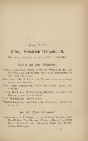 Raum No. 13