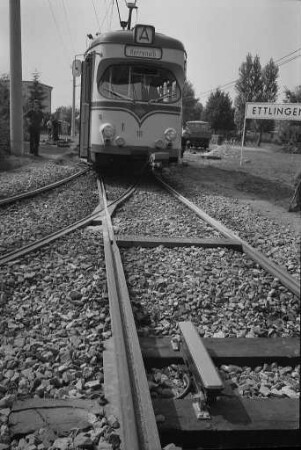 Einbau einer induktiven Zugsicherung auf den Schienen der Albtalbahn als Sicherungsmaßnahme gegen menschliches Versagen