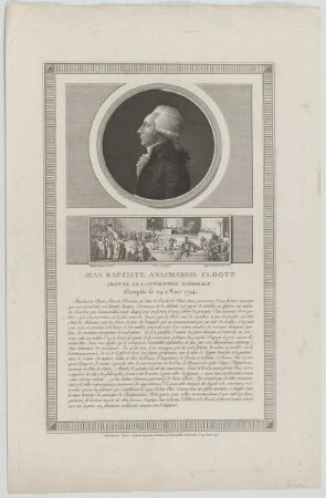 Bildnis des Jean Baptiste Anacharsis Clootz