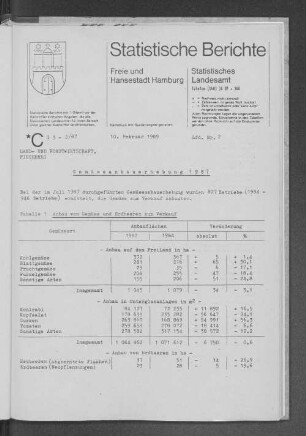 Gemüseanbauerhebung 1987 : Lfd. Nr. 2