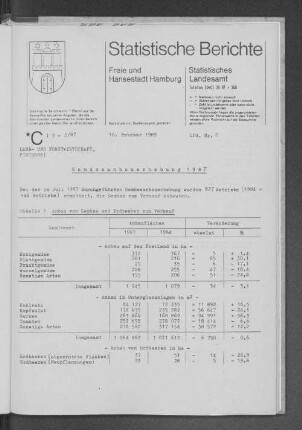 Gemüseanbauerhebung 1987 : Lfd. Nr. 2
