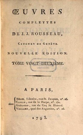 Dictionnaire de musique, 3
