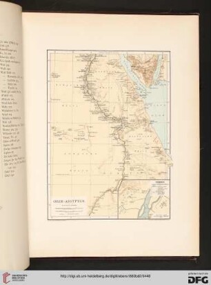 Karte von Oberägypten