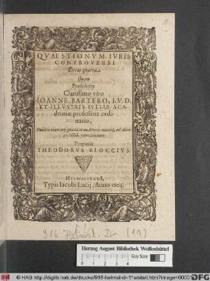 Quaestionum Iuris Controversi Decas quarta
