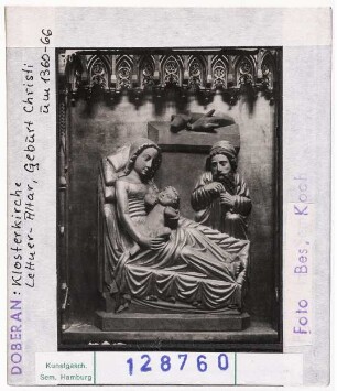 Doberan: Klosterkirche, Lettner-Altar, Geburt Christi