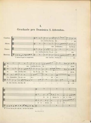 Motetten. 1, Motetten : Erste Abtheilung. 27 Motetten für 4 oder 5 Singstimmen allein, oder mit Orgel und Instrumentalbegleitung a capella.