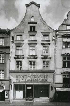 Fassade des Bürgerhauses Schmiedestrasse 12 in Elbing