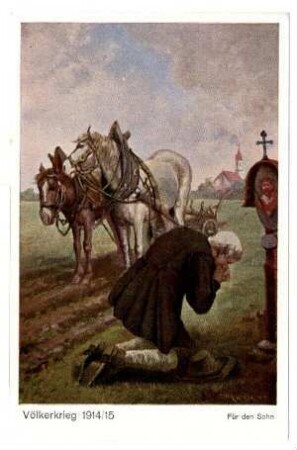 Völkerkrieg 1914/15 Nr. 157m: Für den Sohn (Silberstein)