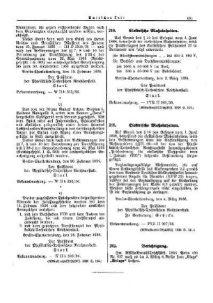 Elektrische Maßeinheiten : [Sonstiges] ; [Amtliche Erlasse] ; [Amtlicher Teil]