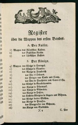 4r-7v, Register über die Wappen des ersten Bandes