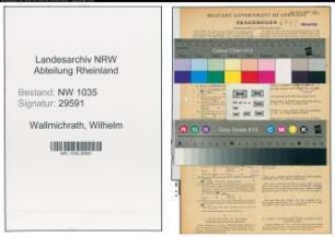 Entnazifizierung Wilhelm Wallmichrath , geb. 26.12.1907 (Kaufmaennischer Angestellter)