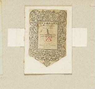 Titelblatt aus: Claude Paradin, "Quadrins historiques de la Bible", Lyon 1558