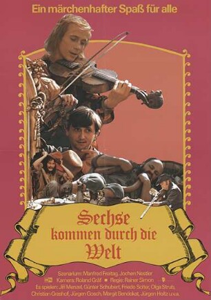 Sechse kommen durch die Welt