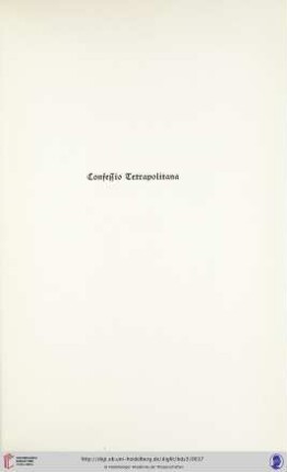 Confessio Tetrapolitana