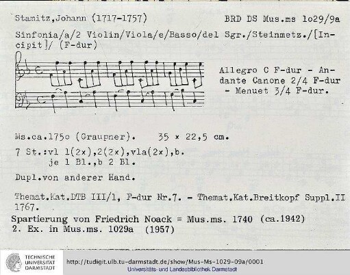 Sinfonie F-Dur