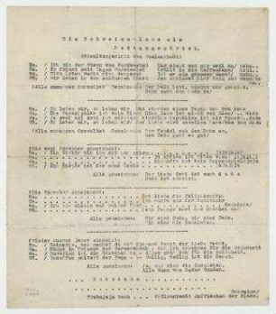 Die Schweinsblase als Rettungsgürtel. Simultangedicht. Dabei: Notizzettel von Hannah Höch.