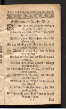 Erklärung des Kupfer-Blats.