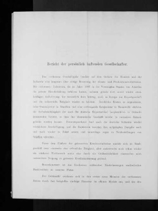 Bericht der persönlich haftenden Gesellschafter.