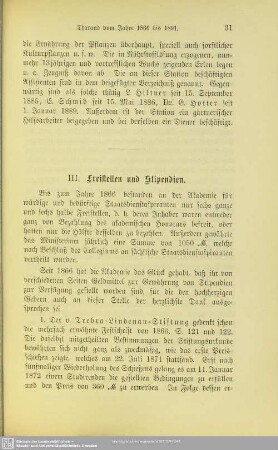 I.1.3 Freistellen und Stipendien