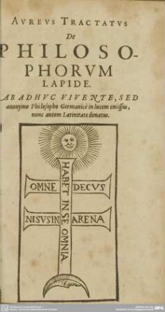 Aureus Tractatus De Philosophorum Lapide.