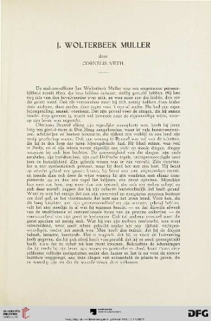 J. Wolterbeek Muller door Cornelis Veth