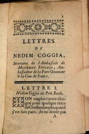 Lettres De Nedim Coggia