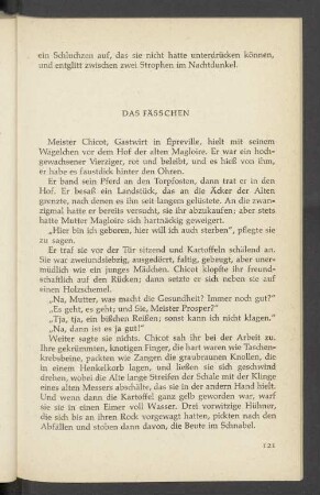 Das Fässchen