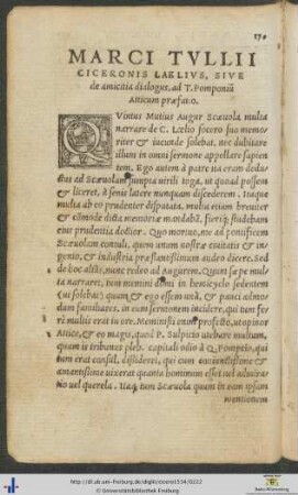 Marci Tullii Ciceronis Laelius