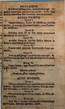 Sepulchrum Concupiscentiae, Sive Victoria Per Mortis Memoriam Relata de Vitiis, Et In Scenam Data Ludis Saturnalitiis a Rhetorica Monacensi