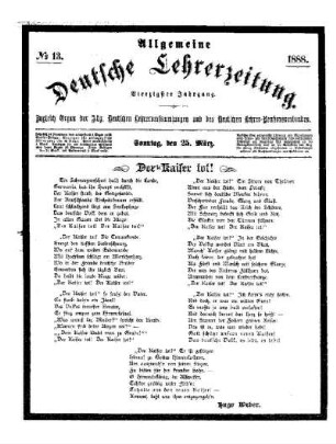 Der Kaiser tot!