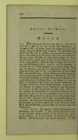 Zweiter Abschnitt. Asien