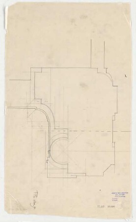 Thiersch, Friedrich von; München; Justizpalast - Teilgrundriss