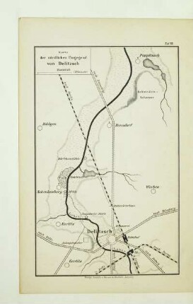VII. Karte der nördlichen Umgegend von Delitzsch