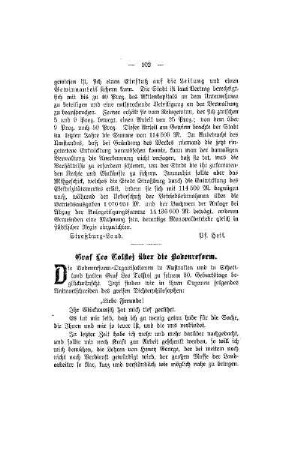 Graf Leo Tolstoi über die Bodenreform