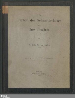 Die Farben der Schmetterlinge und ihre Ursachen