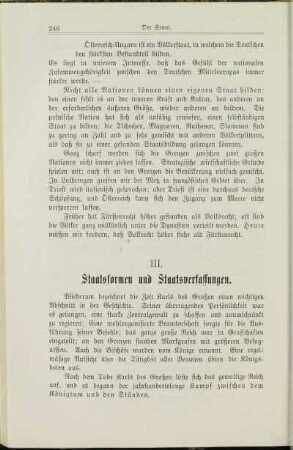 III. Staatsformen und Staatsverfassungen