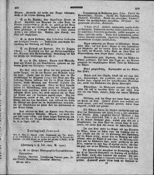 The zoological journal. - London, - 1.1824