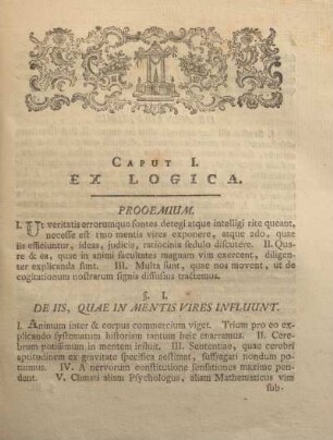 Caput I. Ex logica.