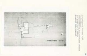 Freizeithaus, Berlin-Wedding (Diplomarbeit bei Willy Kreuer): Grundriss Untergeschoss 1:200