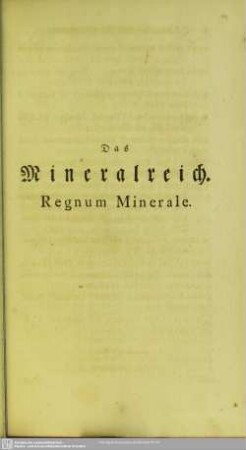 Das Mineralreich
