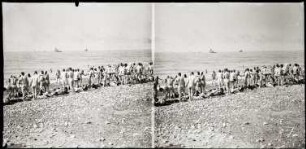 Dieppe. Soldaten beim Bad am Strand