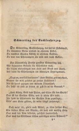 Aehrenkranz von Balladen, Romanzen und Sagen der deutschen Dichter neuester Zeit, 1815 bis 1837 : Zu Redeübungen für die höheren Gymnasial- und Realclassen bestimmt