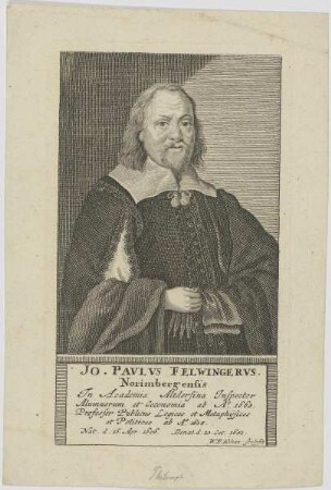 Bildnis des Jo. Pavlvs Felwingerus
