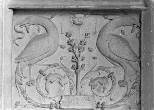 Wandreliefs, 3. Relief von links: Virga Jesse floruit