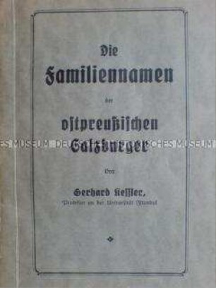 Familiennamen der ostpreußischen Salzburger