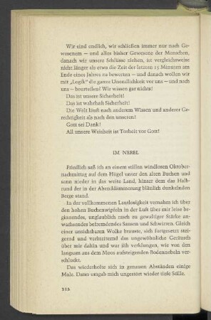 Im Nebel