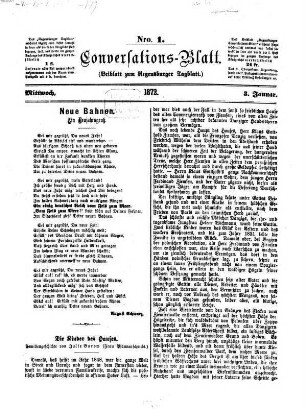 Regensburger Conversations-Blatt. 1872, 1872