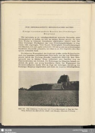 Zum Denkmalschutz Bergbaulicher Bauten