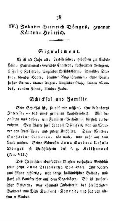 IV.) Johann Heinrich Dönges, genannt Kätten-Heinrich.