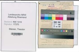 Entnazifizierung Theodor Stienen , geb. 11.03.1914 (Schaffner)